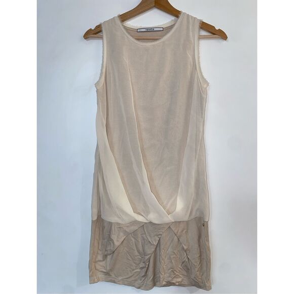 Nenette Italian Cream Beige Long Sleeveless Blouse, Size EU 38 / US Medium - Picture 2 of 8